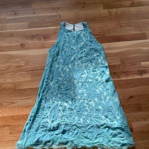 Chelsea & Violet cocktail blue-green dress medium